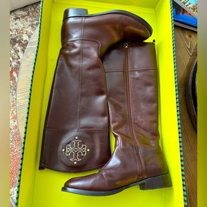 Tory Burch Brown Riding Boots- Excellent Condition. Size 8.5